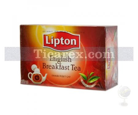 Lipton English Breakfast Demlik Poşet Çay 48'li | 153 gr - Resim 1