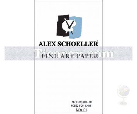 Alex Schoeller Kolej Fon Kartonu No:01 | Beyaz | 25x35 | 160 gr/m2 - Resim 1