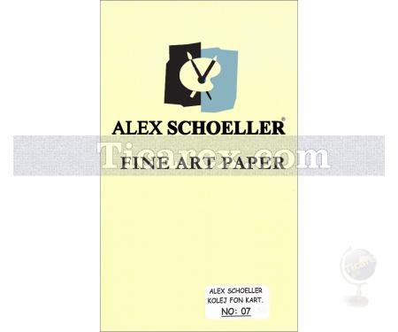 Alex Schoeller Kolej Fon Kartonu No:07 | Açık Sarı | 25x35 | 160 gr/m2 - Resim 1