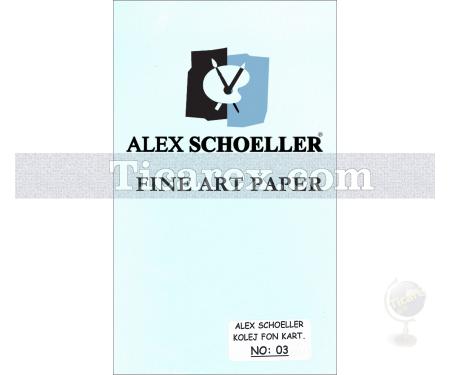 Alex Schoeller Kolej Fon Kartonu No:03 | Açık Mavi | 25x35 | 160 gr/m2 - Resim 1