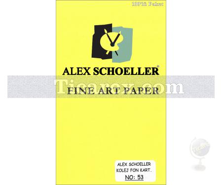 Alex Schoeller Kolej Fon Kartonu No:53 | Sarı | 50x70 | 120 gr/m2 | 100 adet - Resim 1