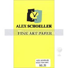Alex Schoeller Kolej Fon Kartonu No:53 | Sarı | A4 | 160 gr/m2