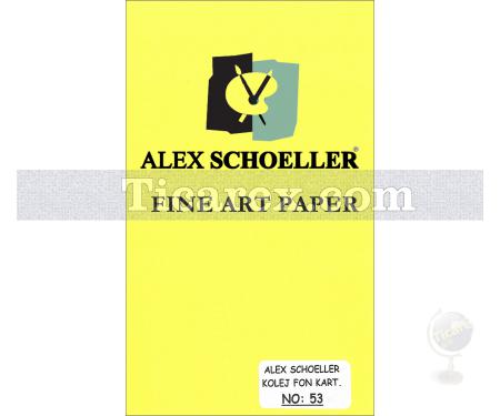 Alex Schoeller Kolej Fon Kartonu No:53 | Sarı | A4 | 160 gr/m2 - Resim 1
