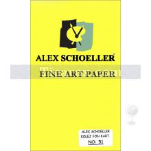 Alex Schoeller Kolej Fon Kartonu No:51 | Koyu Sarı | A4 | 160 gr/m2