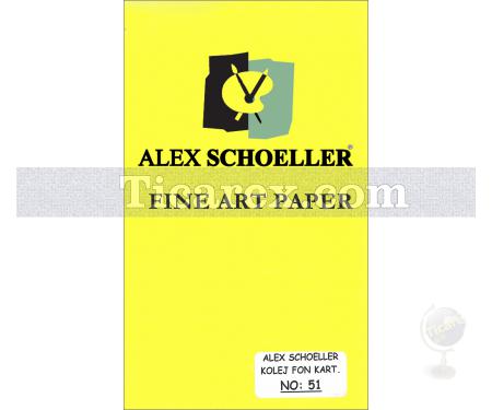 Alex Schoeller Kolej Fon Kartonu No:51 | Koyu Sarı | A4 | 160 gr/m2 - Resim 1