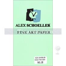 Alex Schoeller Kolej Fon Kartonu No:09 | Açık Yeşil | A4 | 160 gr/m2