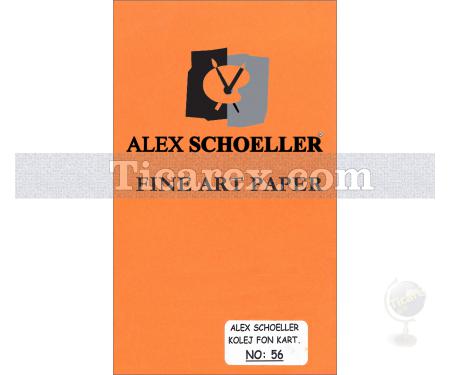Alex Schoeller Kolej Fon Kartonu No:56 | Turuncu | A4 | 160 gr/m2 - Resim 1