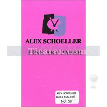 Alex Schoeller Kolej Fon Kartonu No:58 | Koyu Pembe | A4 | 160 gr/m2