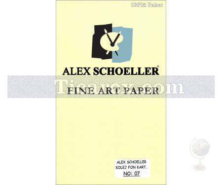 Alex Schoeller Kolej Fon Kartonu No:07 | Açık Sarı | 70x100 | 120 gr/m2 | 100 adet - Resim 1
