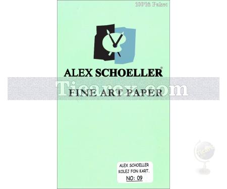 Alex Schoeller Kolej Fon Kartonu No:09 | Açık Yeşil | 70x100 | 120 gr/m2 | 100 adet - Resim 1