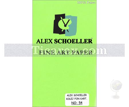 Alex Schoeller Kolej Fon Kartonu No:54 | Yeşil | 70x100 | 120 gr/m2 | 100 adet - Resim 1