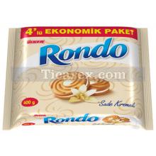 Ülker Rondo Klasik Sade Kremalı Bisküvi 4'lü Paket | 300 gr