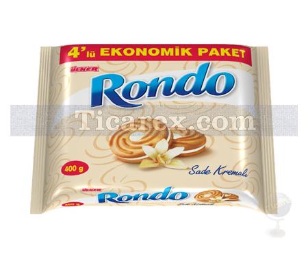 Ülker Rondo Klasik Sade Kremalı Bisküvi 4'lü Paket | 300 gr - Resim 1