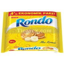Ülker Rondo Klasik Muz Kremalı Bisküvi 4'lü Paket | 300 gr