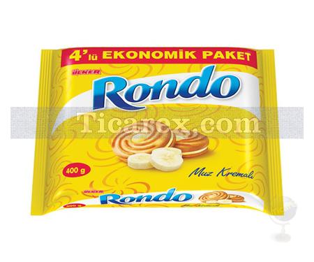 Ülker Rondo Klasik Muz Kremalı Bisküvi 4'lü Paket | 300 gr - Resim 1