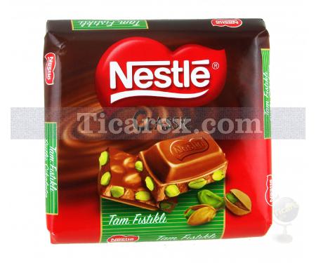 Nestlé Classic Tam Fıstıklı Sütlü Kare Çikolata (Antep Fıstıklı) | 80 gr - Resim 1