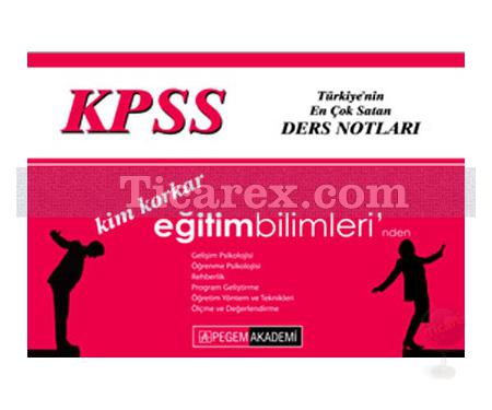 KPSS Eğitim Bilimleri Ders Notları 2012 | Eğitim Bilimleri - Pegem Akademi Yayıncılık - Resim 1
