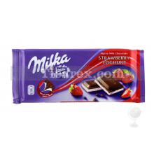 Milka Çilek - Yoğurtlu Tablet Çikolata | 100 gr