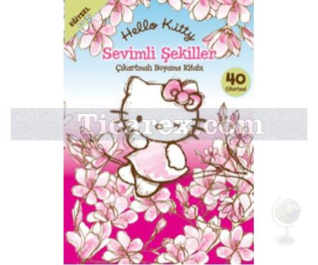 Hello Kitty - Sevimli Şekiller | Çıkartmalı Boyama Kitabı | Kolektif - Resim 1
