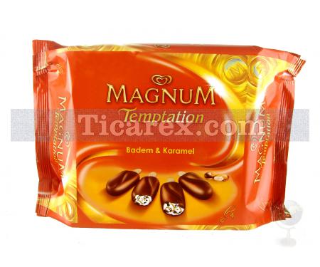 Algida Magnum Temptation Badem & Karamel 4'li Paket Dondurma | 272 gr - Resim 1