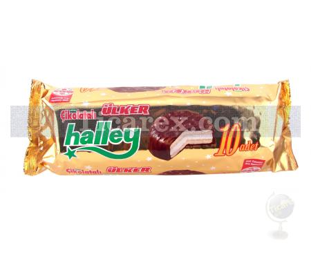 Ülker Halley 10'lu - Çikolata Kaplı Sandviç Bisküvi | 300 gr - Resim 1