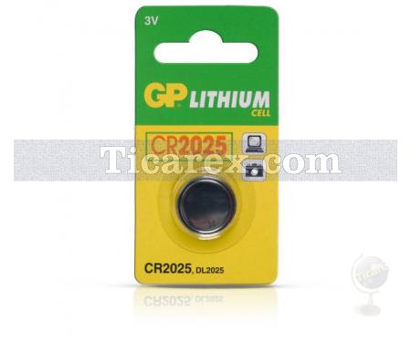 GP CR2025 3V Lityum Tekli Düğme Pil | C - Resim 1