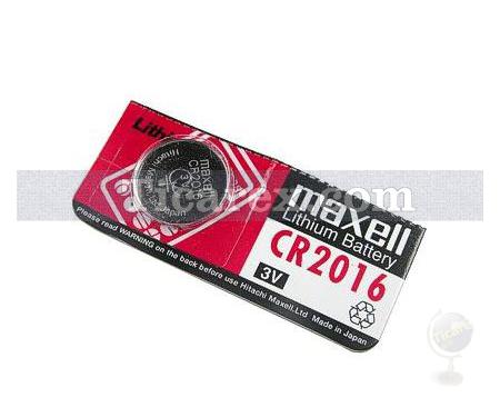 Maxell CR2016 3V Lityum Tekli Düğme Pil | C - Resim 1