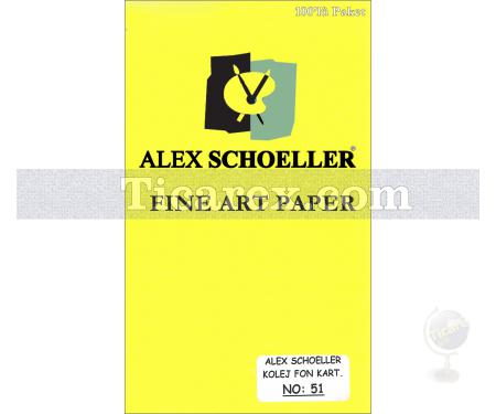 Alex Schoeller Kolej Fon Kartonu No:51 | Koyu Sarı | 70x100 | 160 gr/m2 | 100 adet - Resim 1