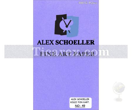 Alex Schoeller Kolej Fon Kartonu No:49 | Mor | 70x100 | 160 gr/m2 | 100 adet - Resim 1