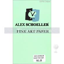 Alex Schoeller Kolej Fon Kartonu No:09 | Açık Yeşil | 70x100 | 160 gr/m2 | 100 adet