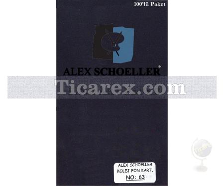 Alex Schoeller Kolej Fon Kartonu No:63 | Siyah | 70x100 | 160 gr/m2 | 100 adet - Resim 1