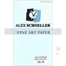 Alex Schoeller Kolej Fon Kartonu No:03 | Açık Mavi | 50x70 | 160 gr/m2 | 100 adet