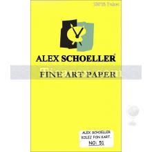 Alex Schoeller Kolej Fon Kartonu No:51 | Koyu Sarı | 50x70 | 160 gr/m2 | 100 adet