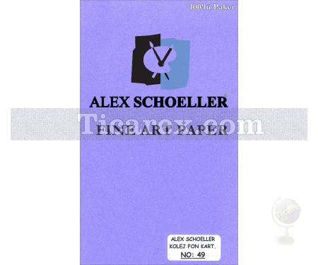 Alex Schoeller Kolej Fon Kartonu No:49 | Mor | 50x70 | 160 gr/m2 | 100 adet - Resim 1