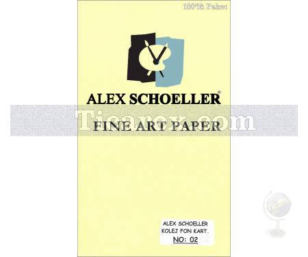 Alex Schoeller Kolej Fon Kartonu No:02 | Bej-Krem | 70x100 | 160 gr/m2 | 100 adet - Resim 1