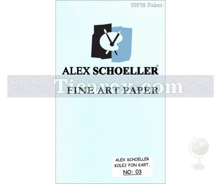 Alex Schoeller Kolej Fon Kartonu No:03 | Açık Mavi | 25x35 | 160 gr/m2 | 100 adet - Resim 1