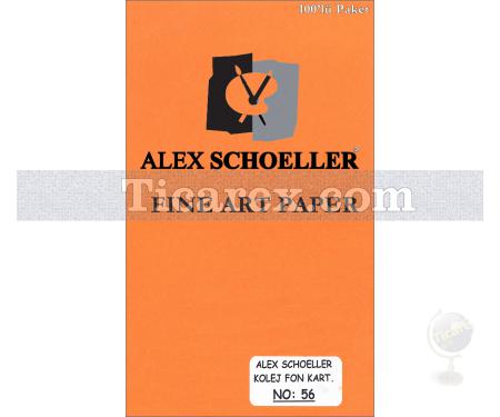 Alex Schoeller Kolej Fon Kartonu No:56 | Turuncu | A4 | 160 gr/m2 | 100 adet - Resim 1
