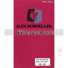 Alex Schoeller Kolej Fon Kartonu No:69 | Bordo | A4 | 160 gr/m2 | 100 adet