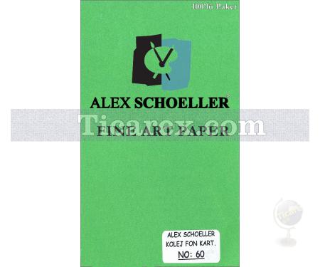 Alex Schoeller Kolej Fon Kartonu No:60 | Koyu Yeşil | A4 | 160 gr/m2 | 100 adet - Resim 1