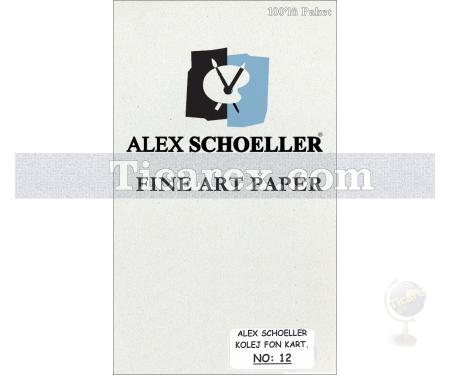 Alex Schoeller Kolej Fon Kartonu No:12 | Gri | 35x50 | 160 gr/m2 | 100 adet - Resim 1