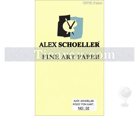 Alex Schoeller Kolej Fon Kartonu No:02 | Bej-Krem | A4 | 160 gr/m2 | 100 adet - Resim 1