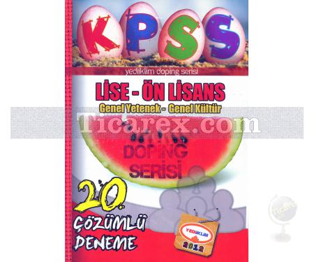 2012 Lise - Önlisans 20 Çözümlü Deneme | Genel Yetenek | Genel Kültür - Yediiklim Yayınları - Resim 1