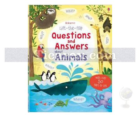 Lift the Flap Questions & Answers About Animals | Felicity Brooks - Resim 1