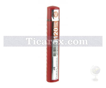 Faber-Castell Grip Min 2B 120'li Kırmızı Tüp | 0.5 mm | 2B | Siyah - Resim 1