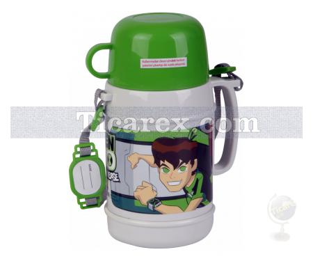 Ben10 - Pipetli Plastik Matara HU24 | 400 ml - Resim 1