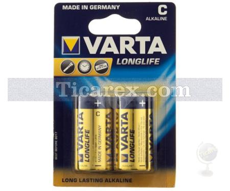 Varta Longlife Extra Orta Boy Pil 2'li Paket | C - Resim 1