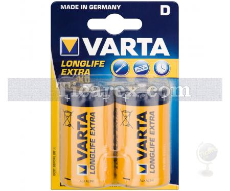 Varta Longlife Extra Büyük Boy Pil 2'li Paket | D - Resim 1