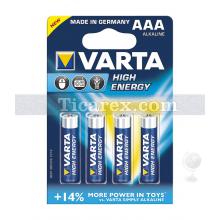 Varta High Energy İnce Pil 4'lü Paket | AAA
