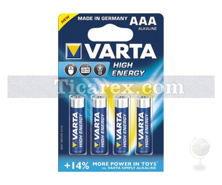 Varta High Energy İnce Pil 4'lü Paket | AAA - Resim 1