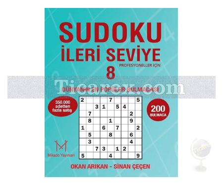 Sudoku İleri Seviye - 8 | Okan Arıkan, Sinan Çeçen - Resim 1